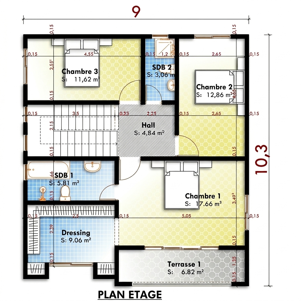 Plan étage D4-034